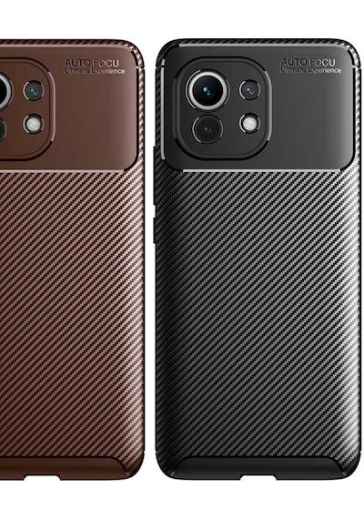 Xiaomi Mi 11 Kilif Karbon Tasarim Negro Silikon Kapak 483910908