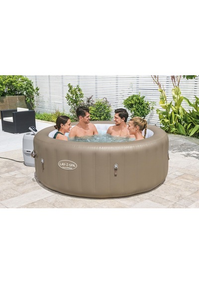 Lay-z-spa 60017 Palm Springs Airjet Şişme Spa Havuzu, 4-6 Kişilik Krem