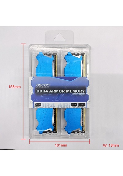 Oscoo Blue Armor T200 32gb 2x16 3200mhz Cl22 Ddr4 1.2v Ram