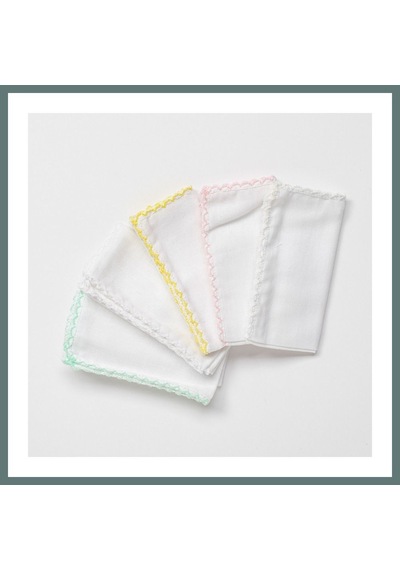 Bezos Ac24447 Basic 5'li Bebek Ağız Mendili 25x25 Cm Pink Renk: Pink Ventra