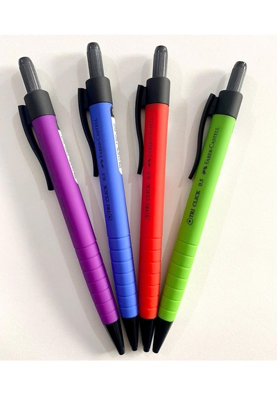 Faber Castell Tri Click Versatil 0,5 Uçlu Kalem - 2 Adet Çok Renkli
