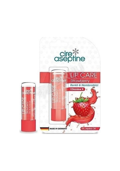 3 Adet Cire Aseptine Dudak Kremi Strawberry 4,5 Gr