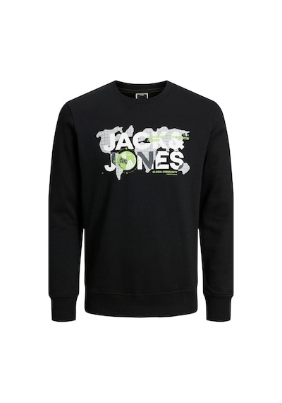 Jack & Jones Jack&jones Jcodust Sweat Crew Neck Siyah 001
