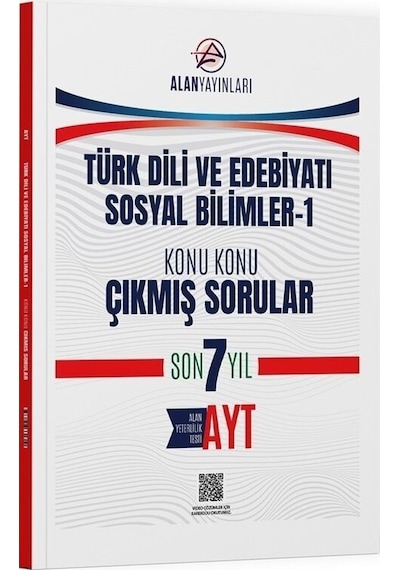 Ayt Türk Dili Ve Edebiyatı Sosyal Bilimler 1 Konu Konu Çıkmış Sorular Son 7 Yıl Alan Yayınları