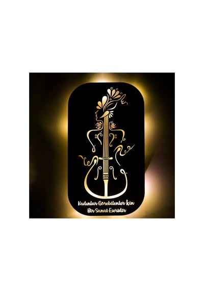 Led Işıklı Kişiselleştirilebilir Müzik Temalı Tablo Kadın Figürlü Dekoratif Gece Lambası Sarı - 737257423 Sarı Led Işıklı Kişiselleştirilebilir Müzik Temalı Tablo Kadın Figürlü Dekoratif Gece Lambası Sarı - 737257423 Sarı