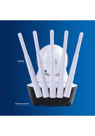 5 Antenli Angeleye Ks-516 Ip Güvenlik Kamerası Gece Görüşlü Hd 5 Antenli Angeleye Ks-516 Ip Güvenlik Kamerası Gece Görüşlü Hd