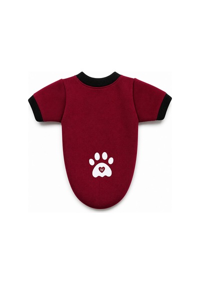 Pati Desenli Swit Kedi Ve Köpek Kıyafeti Bordo Small 32 Cm-38 Cm
