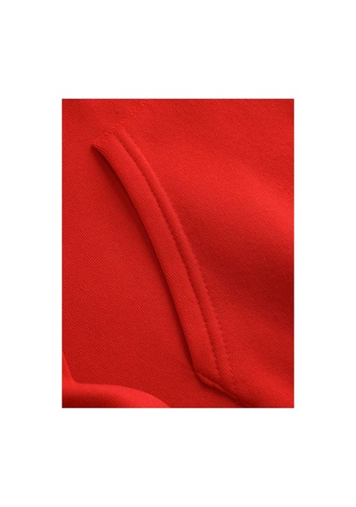 Medinenur Night Baskılı Kapüşonlu Sweatshirt Kırmızı