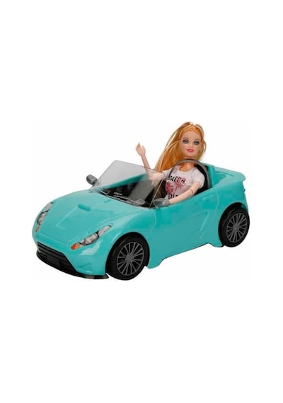 02612 - Cındy Car Bebekli Araba Siyah