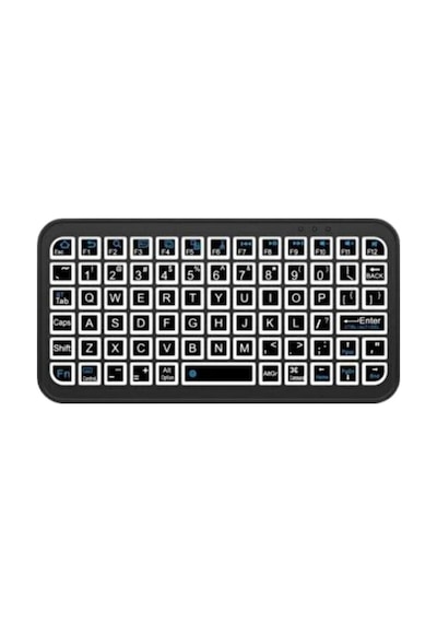 Rgb Işıklı Kablosuz Mini Klavye 10 Mm İnce Gövde - Karbul6613-2958 Renkli