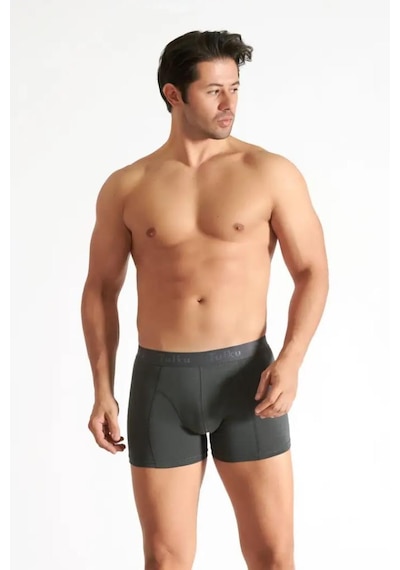 Tutku Erkek Likralı Boxer Füme