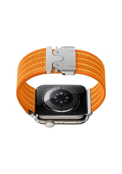 Apple Uyumlu  Watch 10 46mm Redclick Krd-133 Naylon Kumaş Hasır Örgülü Kordon