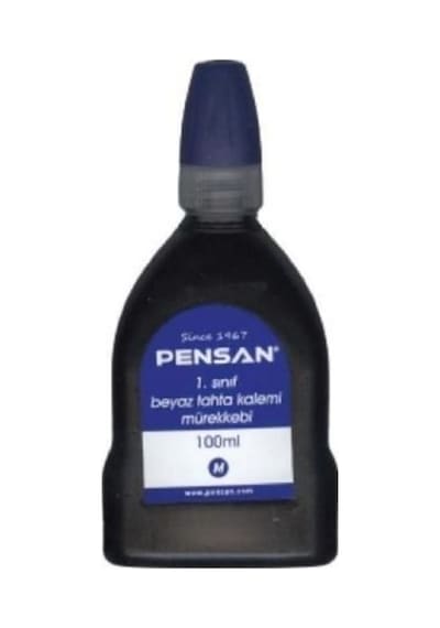 Tahta Kalemi Mürekkebi Mavi 100 Ml Tahta Kalem Mürekkebi Çok Renkli