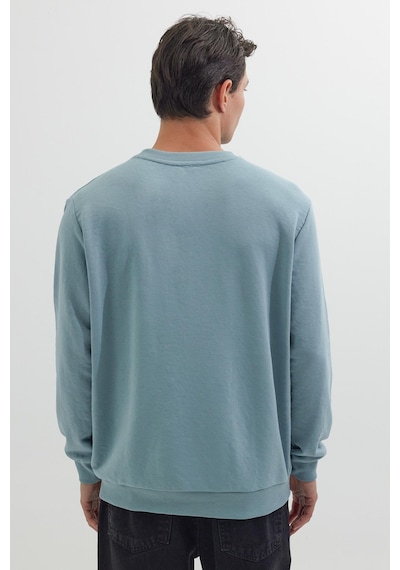 Tudors Unisex Relax Fit Rahat Kesim %100 Pamuk 3 İplik Basic Mavi Bisiklet Yaka Sweatshirt-26566 Tudors Unisex Relax Fit Rahat Kesim %100 Pamuk 3 İplik Basic Mavi Bisiklet Yaka Sweatshirt-26566