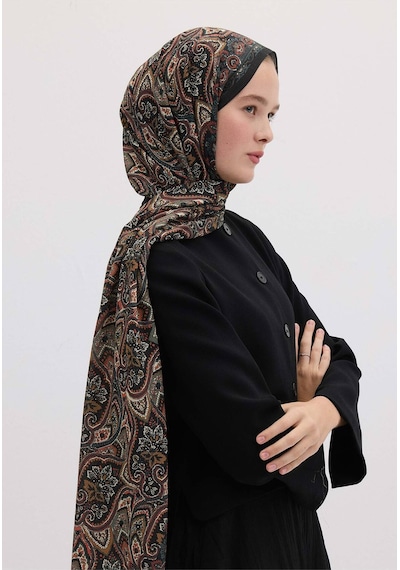 Freshscarfs Vintage Echo Desen Şal Erik Çürüğü