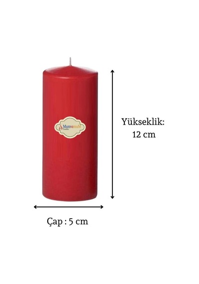 3 Lü Midium Set Mum Kırmızı Çap :5 Cm Kirmızı