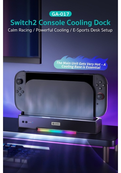 Nintendo Switch 2 Uyumlu Çift Fanlı Rgb Soğutucu Stan