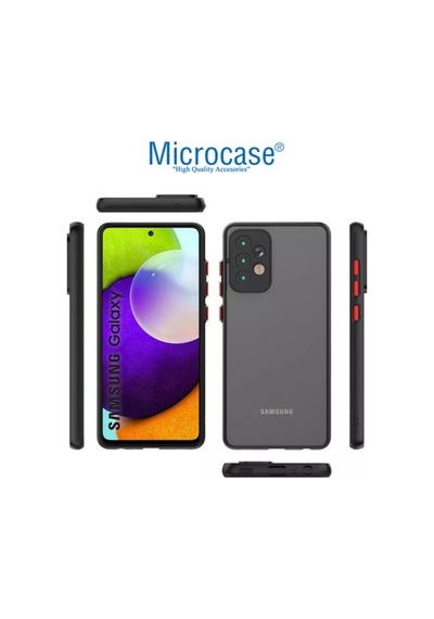 Microcase Samsung Uyumlu Galaxy A73 5G London Serisi Kilif-Buzlu Siyah 549270813