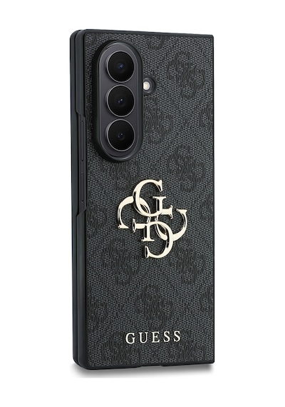 Samsung Galaxy Z Fold 8 Ultra Uyumlu Kılıf Guess Lisanslı M-safeli Büyük 4g Ve Yazı Logolu Kapak Siyah