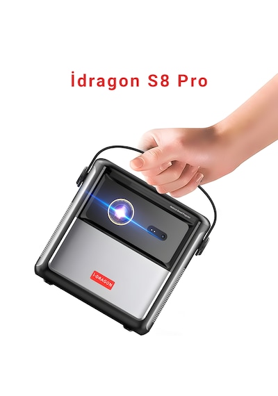 İdragon S8 Pro Full Hd 1080p Akıllı Dlp Projeksiyon Cihazı, Android 11, 500 Ansı, Dahili Bataryalı Taşınabilir Projektör Dr-1200