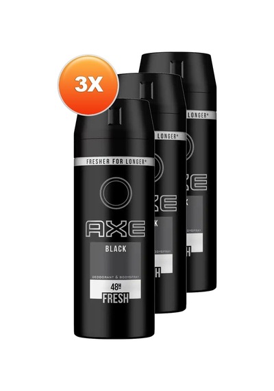 Axe Black Deodorant 3 x 150 ML