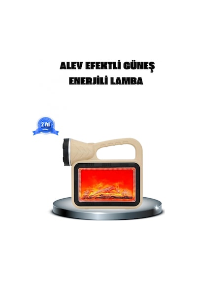 Alev Efektli Solar Lamba Cob Işıklı Taşınabilir Bahçe Kamp Aydınlatma Çok Renkli