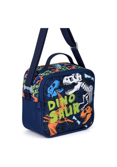 Dino Dinozor Beslenme Çantası Çocuk Öğrenci Okul Yemek Çantası Günlük Kullanım 22x22x10 Cm Çok Renkli