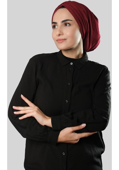 Hürrem Bone Bordo Drapeli Salaş Tesettür Bone Sandy Büzgülü 2315 16 Bordo Hürrem Bone Bordo Drapeli Salaş Tesettür Bone Sandy Büzgülü 2315 16 Bordo