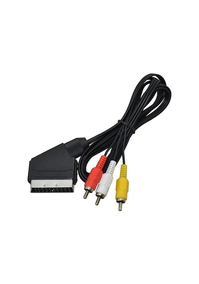 3 Rca Kablo Scart Rca Scart Lale Kablo