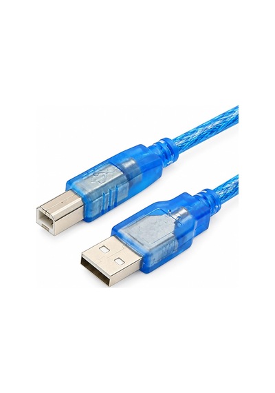 150 Cm Usb Yazıcı Kablosu, Usb-a To Usb-b Printer Bağlantı Kablosu, Yazıcı Tarayıcı Bilgisayar Veri Aktarım Kablosu, Dayanıklı Örgülü Yapı, 1.5 Metre Mavi