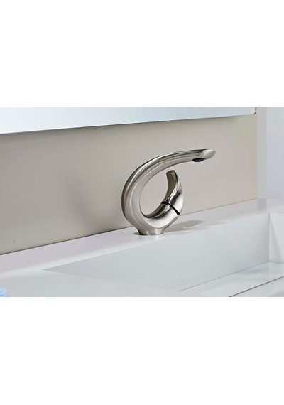 Elıte Kısa Lavabo Bataryası Mat Nıkel Nikel