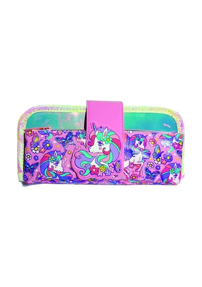 Dream Vest Çiçekli Bf Unicorn Kalem Çantası Çok Renkli