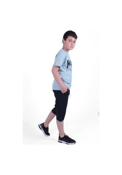 Fyk Kids Dg-nuk Yazı Baskılı Erkek Çocuk Yazlık Takım Mint Yeşili