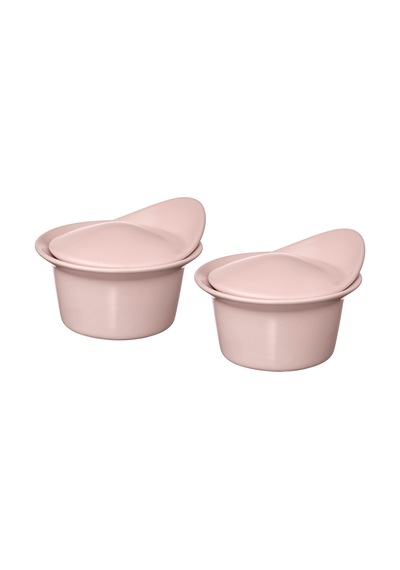Ikea Färgklar Fırın-servis Kabı 0,2 Lt 2'li Pembe