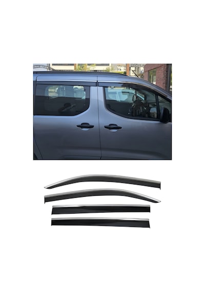 Rifter/combo/berlingo-/proace/doblo Araca Özel Kromlu Cam Rüzgarlığı