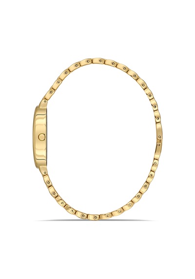 Ferro Fl21510awt-b2 Quartz Çelik Altın Rengi Siyah Kadran 22 Mm Kadın Kol Saati Altın