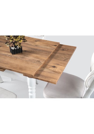 Pınar Ahşap Ayaklı Açılır Mutfak Masası 70x80 001