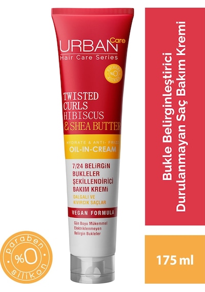Urban Care Hibiscus ve Shea Yağlı Bukle Belirginleştirici Bakım Kremi 3 x 175 ML