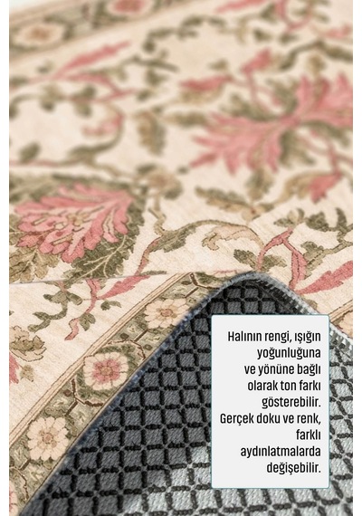 Dekoratif Halı Kaymaz Taban Leke Tutmaz Yıkanabilir Kilim Özel Ölçü Salon Halısı 3036