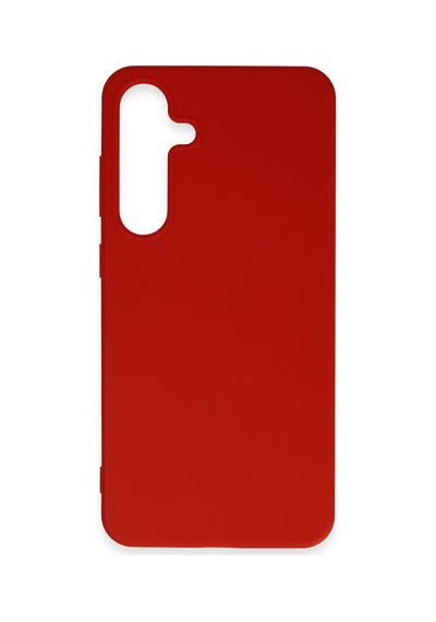 Samsung Uyumlu Galaxy S24 Plus Uyumlu Kılıf First Silikon - Kırmızı
