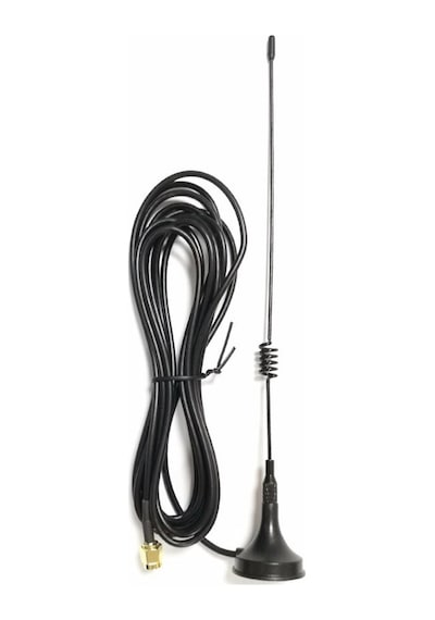 315Mhz 1.5M 3Dbi Anten 50Ohm Sma Erkek Soket Mıknatıslı Montaj