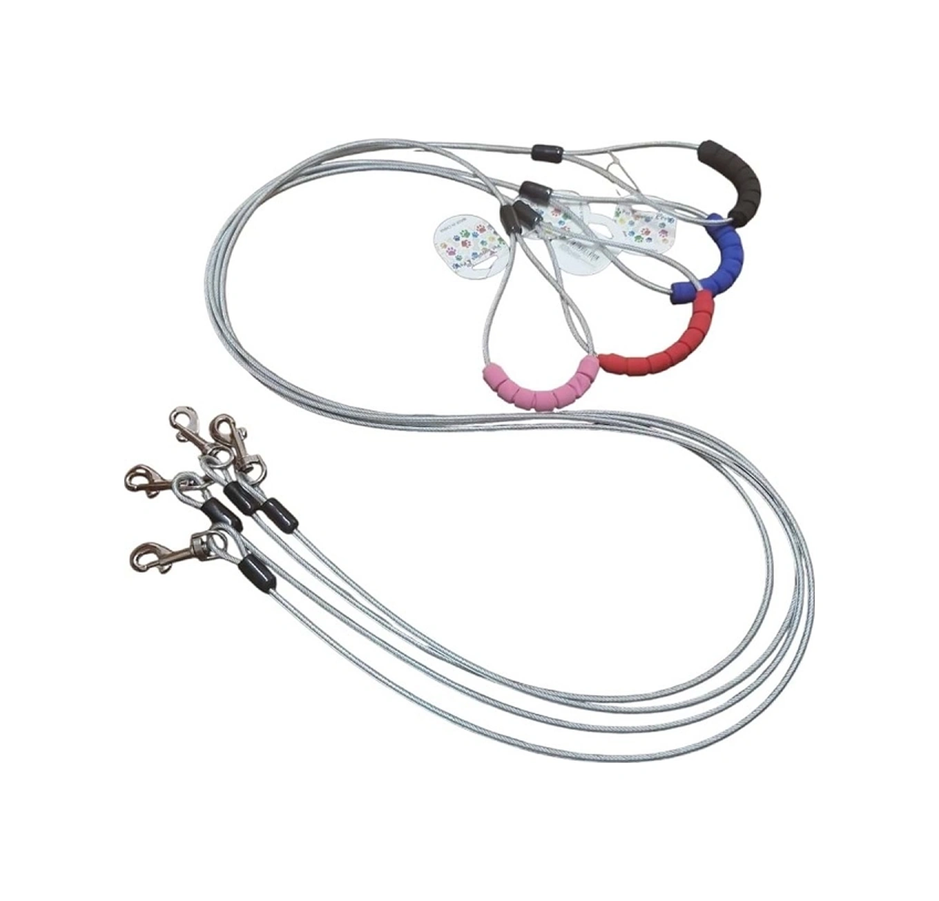 Gezdirme Tasması Çelik Brc-62 4mm 150cm Çok Renkli