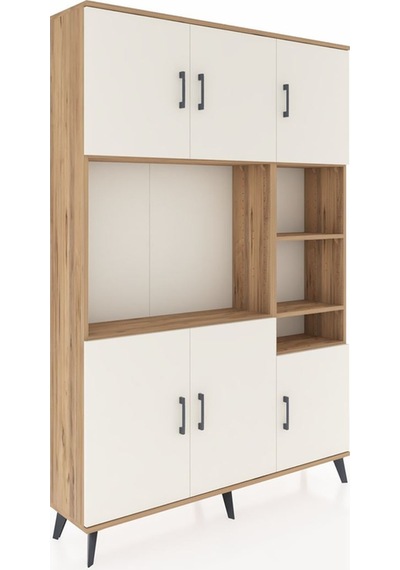 Arges Dolap 10 Raflı 6 Kapaklı 132x30x195 Çam-aytaşı/çam Çam Arges Dolap 10 Raflı 6 Kapaklı 132x30x195 Çam-aytaşı/çam Çam