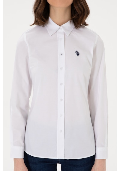 U.s. Polo Assn. Kadın Beyaz Gömlek Basic 50298113-vr013 Beyaz