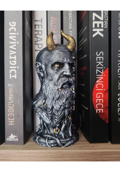İskandinav Mitolojisi Bilge Büstü - 15 Cm El Boyaması Özel Tasarım Reçine Figür - Viking Temalı Koleksiyonluk M Diğer İskandinav Mitolojisi Bilge Büstü - 15 Cm El Boyaması Özel Tasarım Reçine Figür - Viking Temalı Koleksiyonluk M Diğer