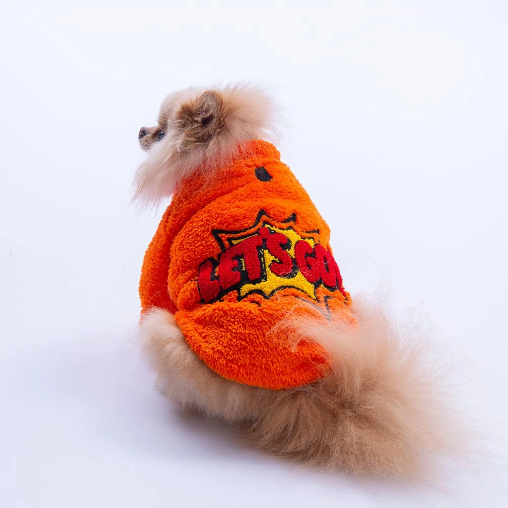 Turuncu Doha Go Urban Moods Peluş Köpek Kıyafeti Kedi Kıyafeti Köpek Sweati