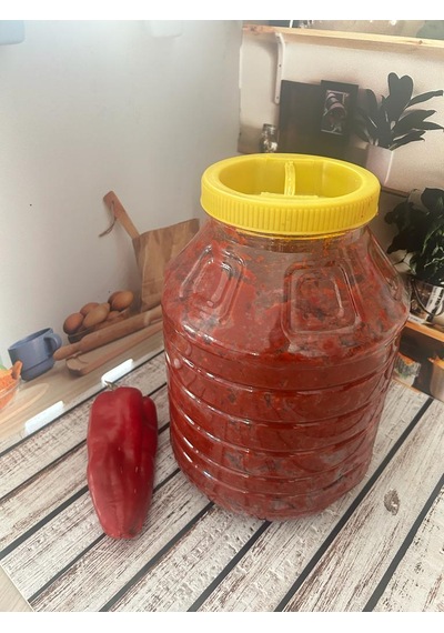 Asi Yöresel Antakya Tatlı Biber Salçası 3 KG