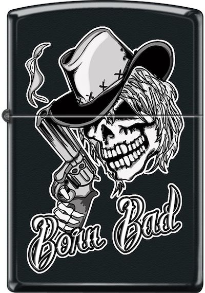 Zippo Born Bad Dizayn Çakmak Siyah