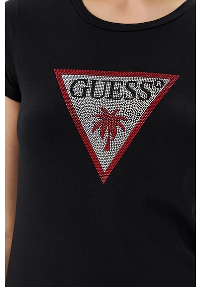 Guess Bayan T Shirt E5gı08 J1314 Jblk Siyah Siyah