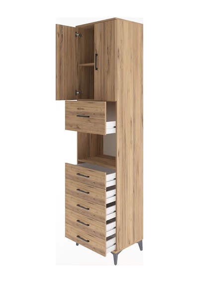 Hyperion Dolap 3 Raflı 6 Çekmeceli 2 Kapaklı 60x44x243 Çam-çam Atlas Çam Hyperion Dolap 3 Raflı 6 Çekmeceli 2 Kapaklı 60x44x243 Çam-çam Atlas Çam
